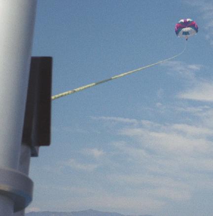 Rob, parasailing in Santa Barbara, June 2000