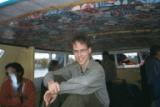 Rob in boat on Lake Titicaca